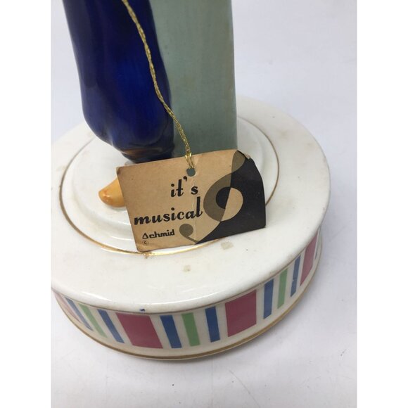 Vintage Schmid Music Box "Tip Toe Thru The Tulips" (Works) - Picture 5 of 8